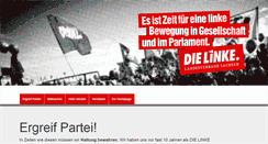 Desktop Screenshot of dielinke-sachsen.de